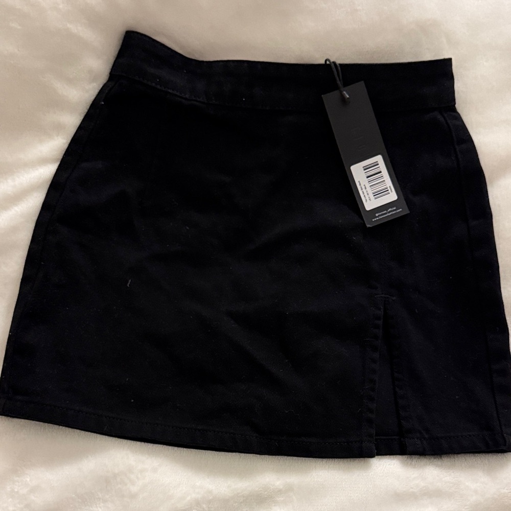 Princess Polly Lola Black Mini Skirt (Size XS)